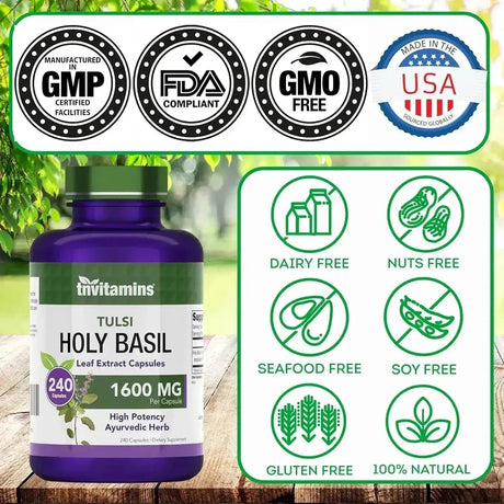 TNTVITAMINS - tnvitamins Holy Basil 1,600Mg. 240 Capsulas - The Red Vitamin MX - Suplementos Alimenticios - {{ shop.shopifyCountryName }}