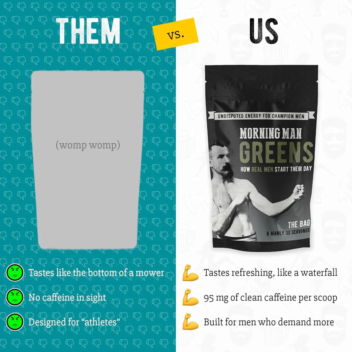 MORNING MAN - MORNING MAN Best Tasting Greens Probiotic Superfood Mix 30 Servicios 360Gr. - The Red Vitamin MX - Suplementos Alimenticios - {{ shop.shopifyCountryName }}