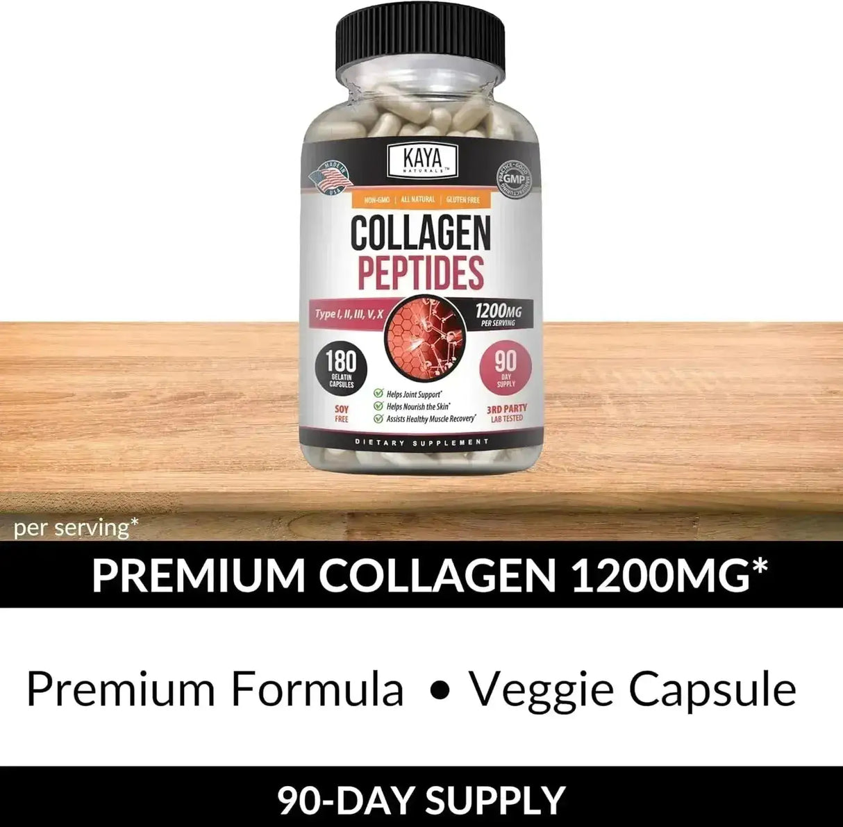 KAYA NATURALS - Kaya Naturals Multi Collagen Peptides Complex 180 Capsulas - The Red Vitamin MX - Suplementos Alimenticios - {{ shop.shopifyCountryName }}