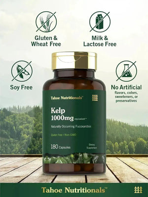 TAHOE NUTRITIONALS - Tahoe Nutritionals Kelp 1000Mg. 180 Capsulas - The Red Vitamin MX - Suplementos Alimenticios - {{ shop.shopifyCountryName }}
