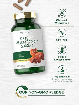CARLYLE - Carlyle Reishi Mushroom 5000Mg. 300 Capsulas - The Red Vitamin MX - Suplementos Alimenticios - {{ shop.shopifyCountryName }}