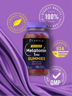 CARLYLE - Carlyle Melatonin Gummies 1Mg. 90 Gomitas - The Red Vitamin MX - Suplementos Alimenticios - {{ shop.shopifyCountryName }}