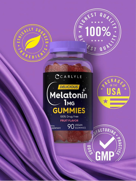 CARLYLE - Carlyle Melatonin Gummies 1Mg. 90 Gomitas - The Red Vitamin MX - Suplementos Alimenticios - {{ shop.shopifyCountryName }}