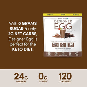 DESIGNER WELLNESS - Designer Wellness Designer Egg Natural Egg Yolk & Egg White Protein Powder Dutch Chocolate 352Gr. - The Red Vitamin MX - Suplementos Alimenticios - {{ shop.shopifyCountryName }}