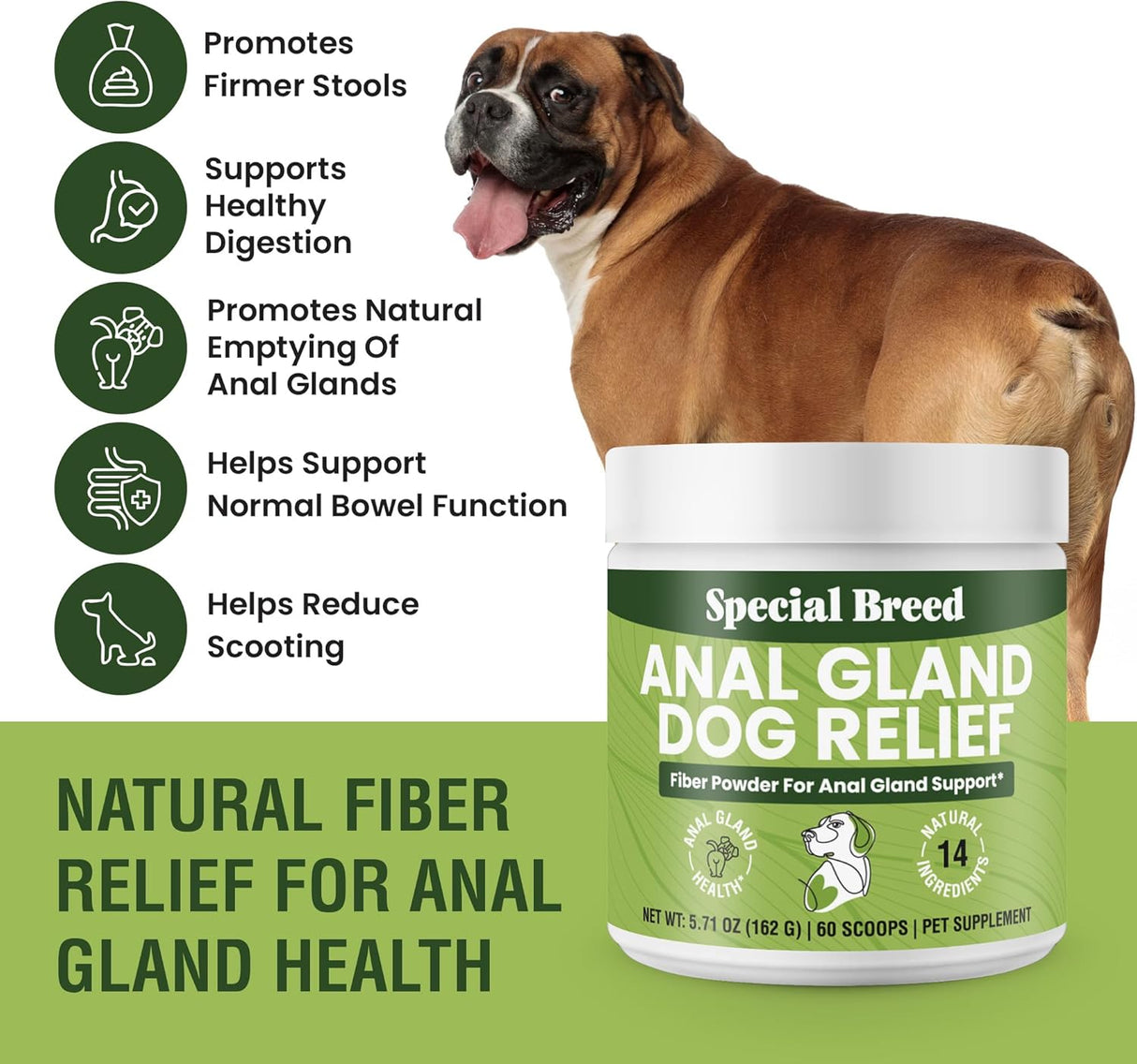 Special Breed Anal Gland Dog Relief 60 Servicios 162Gr.