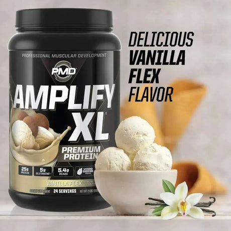 PMD SPORTS - PMD Sports Amplify XL Premium Whey Protein Vanilla Flex 24 Servicios 908Gr. - The Red Vitamin MX - Suplementos Alimenticios - {{ shop.shopifyCountryName }}