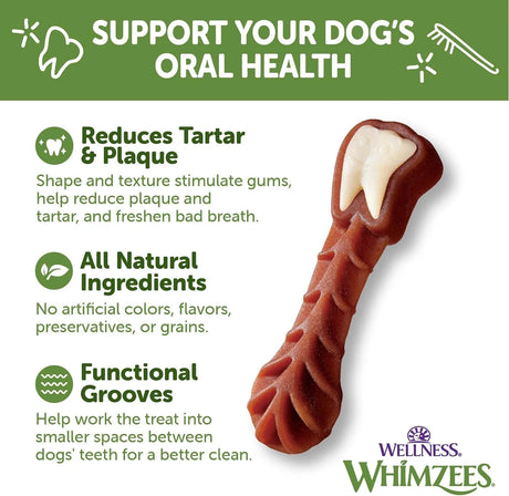 WELLNESS WHIMZEES - Wellness WHIMZEES Value Box Dog Dental Treats Medium Size Dogs 44 Piezas - The Red Vitamin MX - Cuidado Dental Para Perros - {{ shop.shopifyCountryName }}