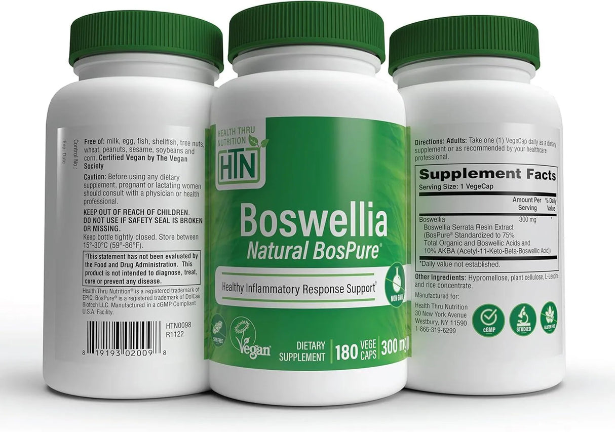 HEALTH THRU NUTRITION - Health Thru Nutrition Boswellia 300Mg. 180 Capsulas - The Red Vitamin MX - Suplementos Alimenticios - {{ shop.shopifyCountryName }}