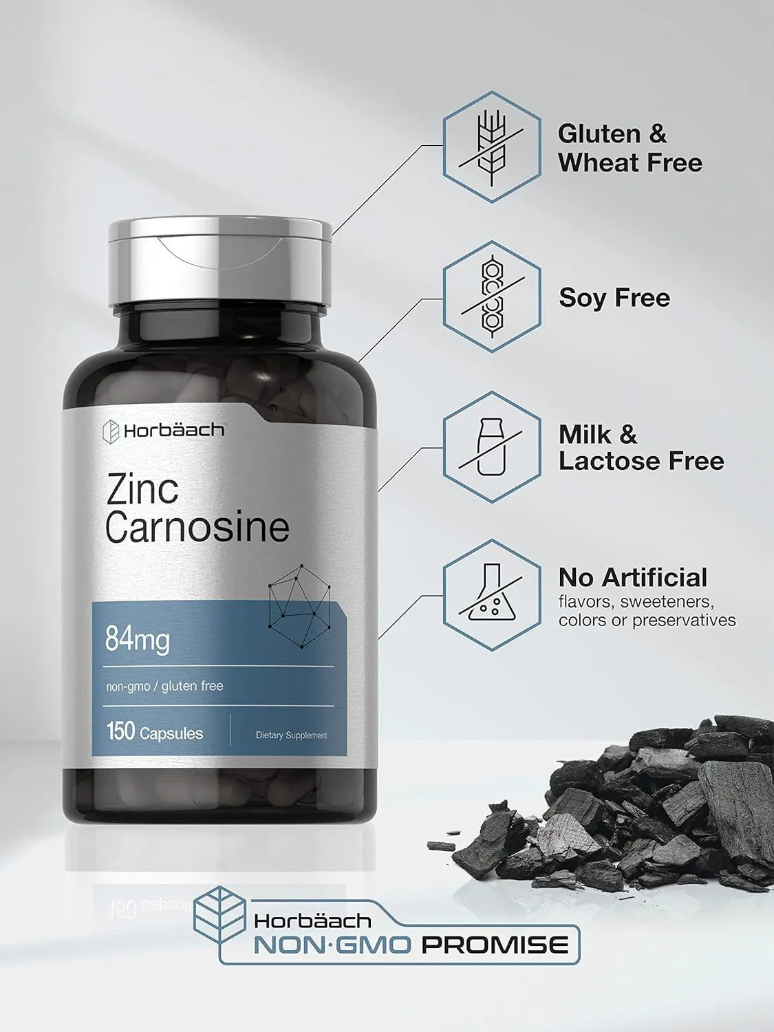 HORBAACH - Horbaach Zinc Carnosine 84Mg. 150 Capsulas - The Red Vitamin MX - Suplementos Alimenticios - {{ shop.shopifyCountryName }}