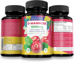 NOW SUPPLEMENTS - NUVIMI D Mannose 1,000Mg. 120 Capsulas - The Red Vitamin MX - Suplementos Alimenticios - {{ shop.shopifyCountryName }}