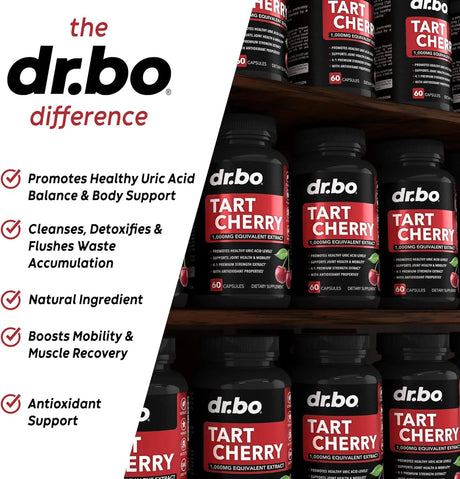 DR. BO - DR. BO Tart Cherry Extract 60 Capsulas - The Red Vitamin MX - Suplementos Alimenticios - {{ shop.shopifyCountryName }}