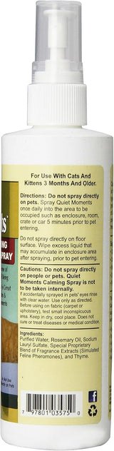 NaturVet Quiet Moments Herbal Calming Spray 8 Fl.Oz.