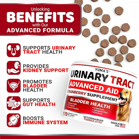 YUMA'S - YUMA'S Dog UTI Treatment 170 Masticables - The Red Vitamin MX - Salud De Tracto Urinario Para Perros - {{ shop.shopifyCountryName }}