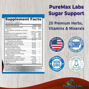 PUREMAX LABS - PureMax Labs Sugar Support 60 Capsulas - The Red Vitamin MX - Suplementos Alimenticios - {{ shop.shopifyCountryName }}