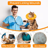 Seyezo Cat Cone Collar Soft Orange Small
