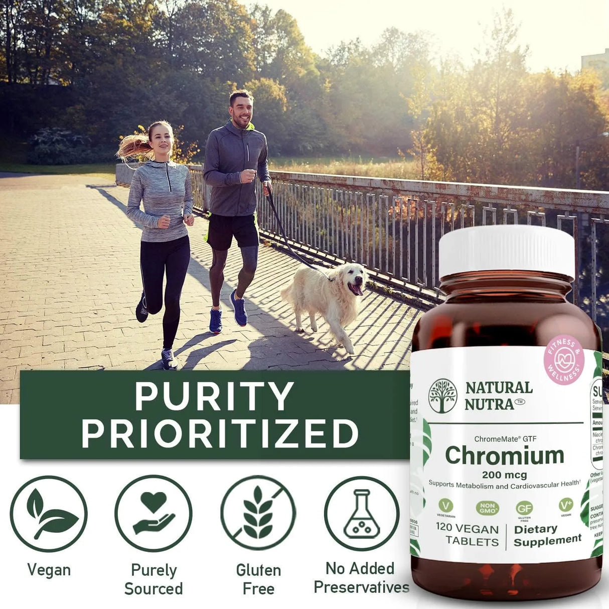 NATURAL NUTRA - Natural Nutra GTF Chromium Polynicotinate with ChromeMate 200mcg 120 Tabletas - The Red Vitamin MX - Suplementos Alimenticios - {{ shop.shopifyCountryName }}