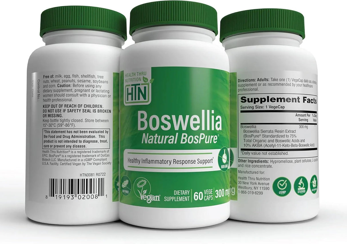 HEALTH THRU NUTRITION - Health Thru Nutrition Boswellia 300Mg. 60 Capsulas - The Red Vitamin MX - Suplementos Alimenticios - {{ shop.shopifyCountryName }}