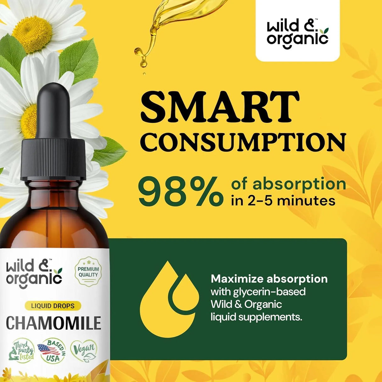 WILD & ORGANIC - Wild & Organic Chamomile Drops 2 Fl.Oz. - The Red Vitamin MX - Suplementos Alimenticios - {{ shop.shopifyCountryName }}