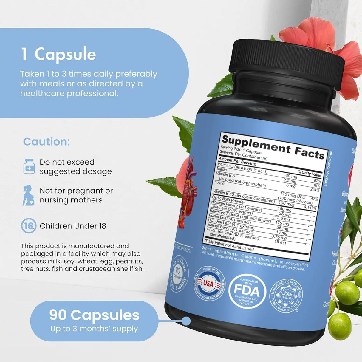 KAITAMIN - Kaitamin Blood Pressure Support 90 Capsulas - The Red Vitamin MX - Suplementos Alimenticios - {{ shop.shopifyCountryName }}