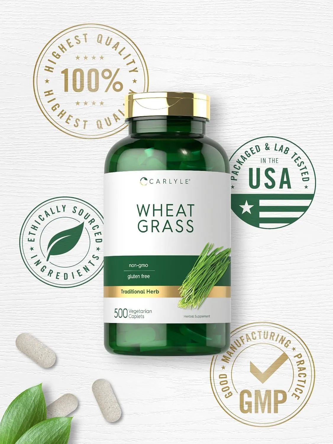 CARLYLE - Carlyle Wheat Grass 500 Tabletas - The Red Vitamin MX - Suplementos Alimenticios - {{ shop.shopifyCountryName }}