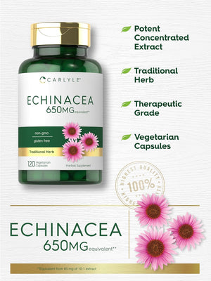 Carlyle Echinacea 650Mg. 120 Capsulas