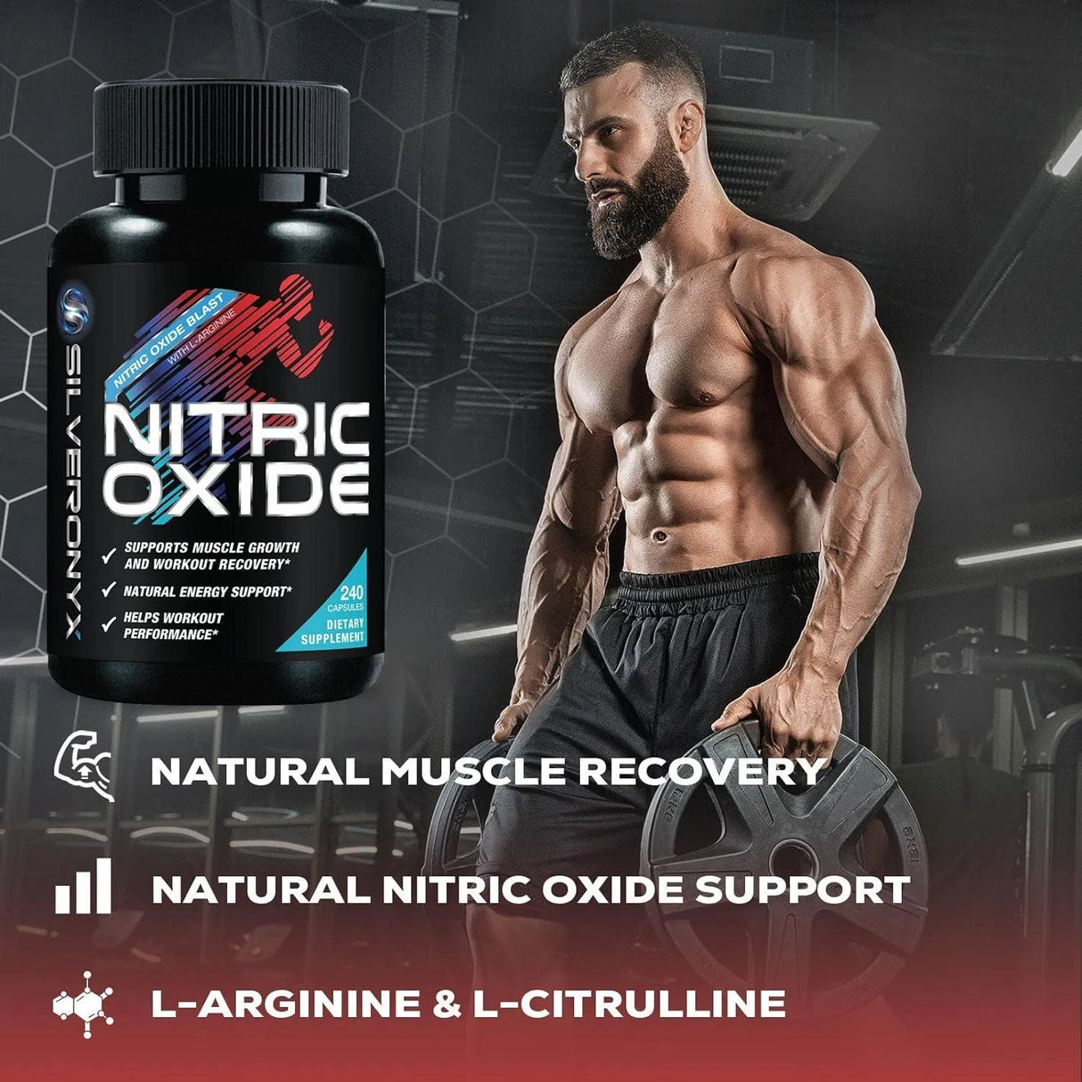 SILVERONYX - SILVERONYX Extra Strength Nitric Oxide 240 Capsulas - The Red Vitamin MX - Suplementos Alimenticios - {{ shop.shopifyCountryName }}