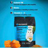 Pet Honesty Cat Skin & Coat Health Crunchy & Creamy Chews 30 Day Supply