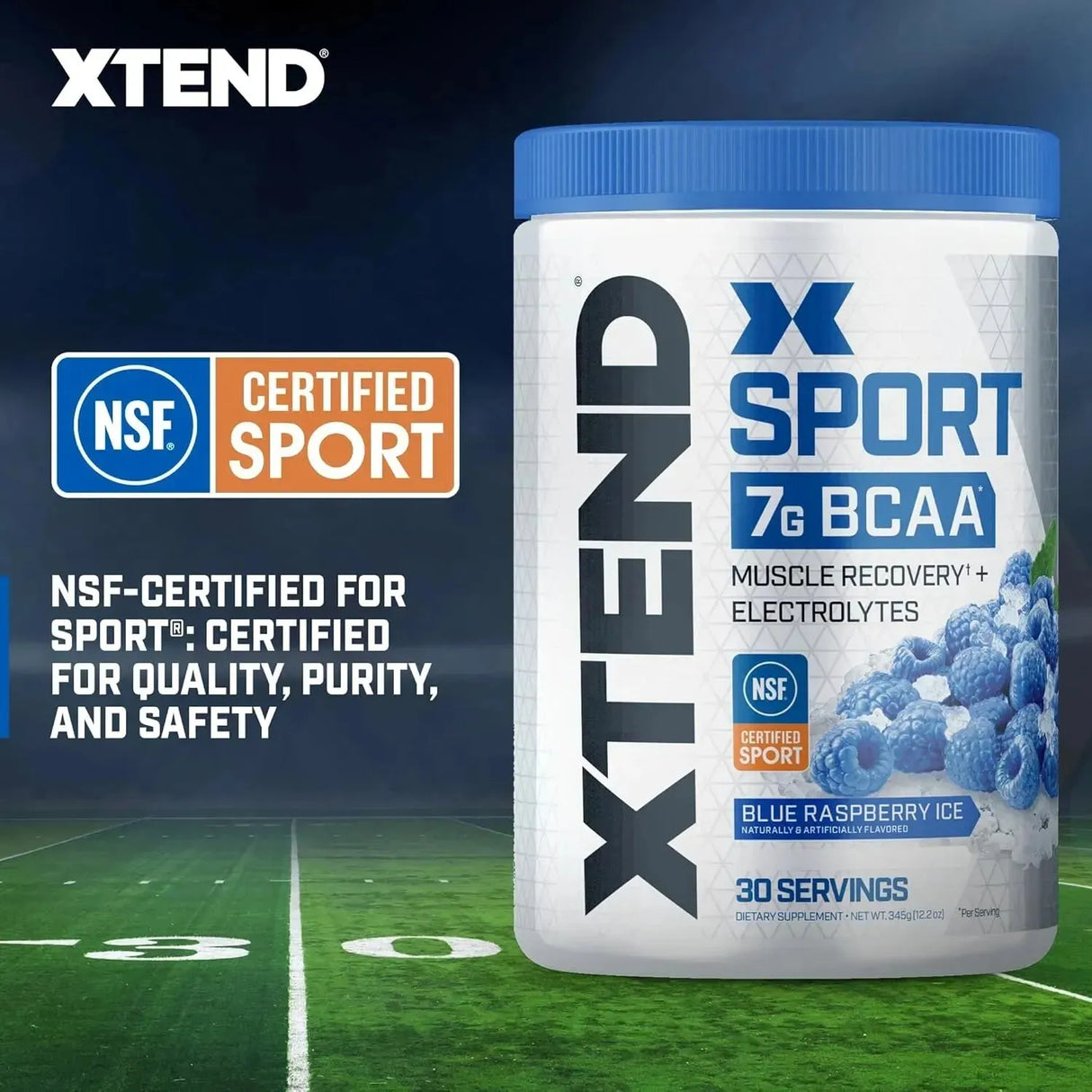 XTEND - XTEND Sport BCAA Powder Blue Raspberry Ice 30 Servicios 345Gr. - The Red Vitamin MX - Suplementos Alimenticios - {{ shop.shopifyCountryName }}