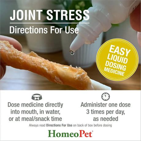 HOMEOPET - HomeoPet Joint Stress Joint Support for Dogs and Cats 15Ml. - The Red Vitamin MX - Cuidado De Cadera Y Articulaciones Para Perros - {{ shop.shopifyCountryName }}