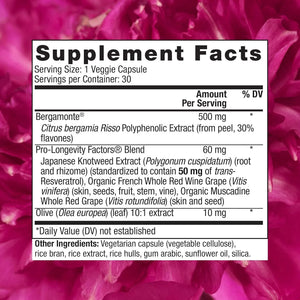 RESERVEAGE NUTRITION - Reserveage Beauty Bergamot Cholesterol Support 30 Capsulas - The Red Vitamin MX - Suplementos Alimenticios - {{ shop.shopifyCountryName }}