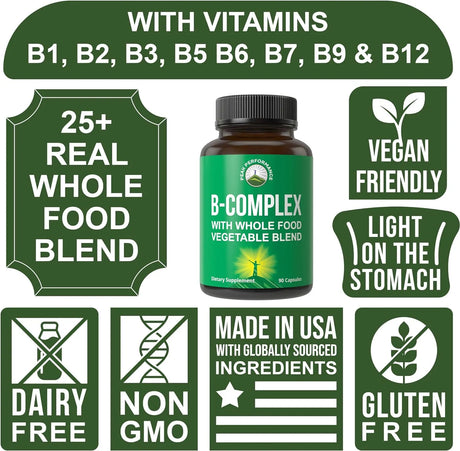 PEAK PERFORMANCE - Peak Performance Vitamin B Complex 90 Capsulas - The Red Vitamin MX - Suplementos Alimenticios - {{ shop.shopifyCountryName }}