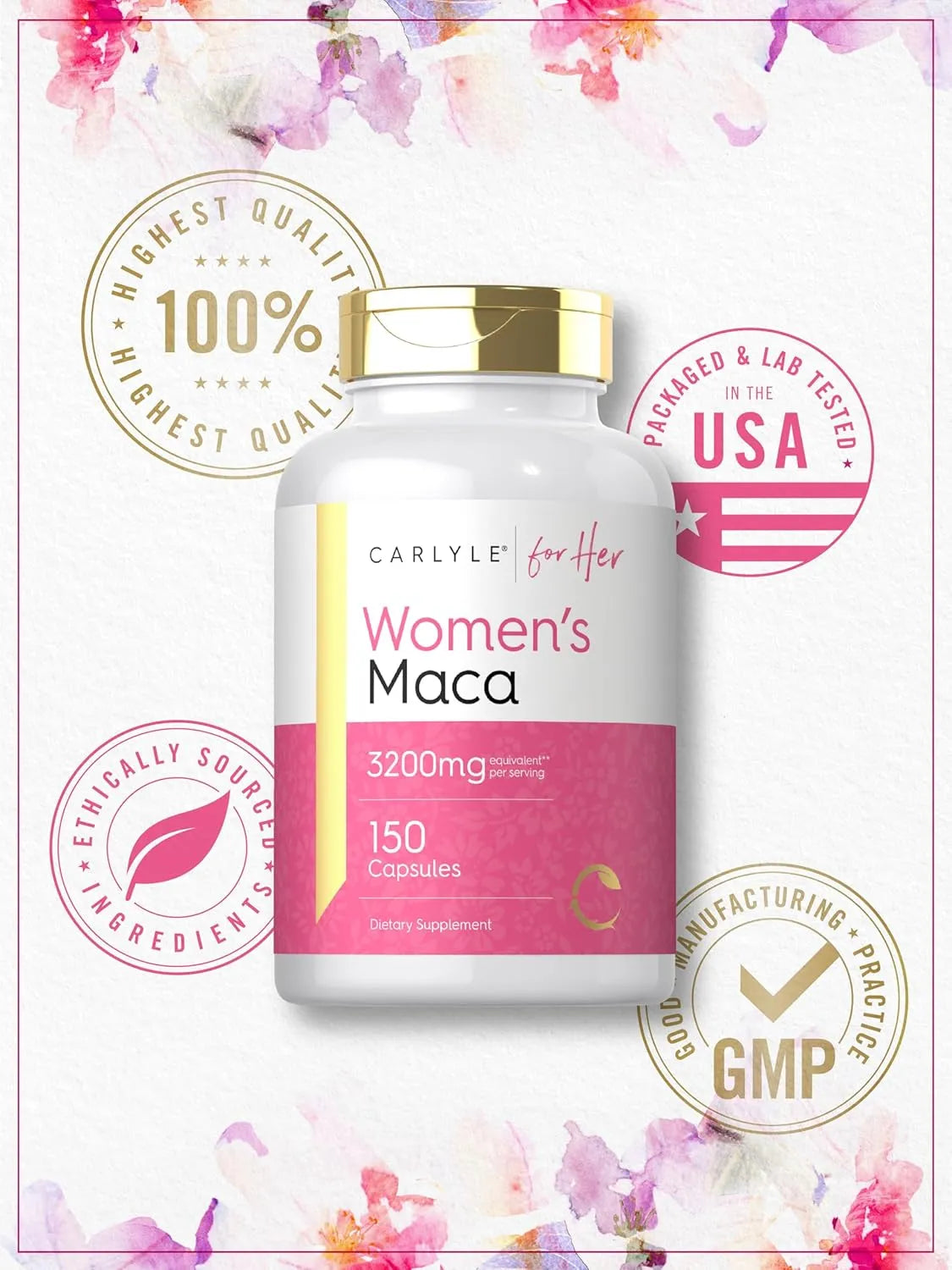 CARLYLE - Carlyle Maca Root Capsules for Women 3200Mg. 150 Capsulas - The Red Vitamin MX - Suplementos Alimenticios - {{ shop.shopifyCountryName }}