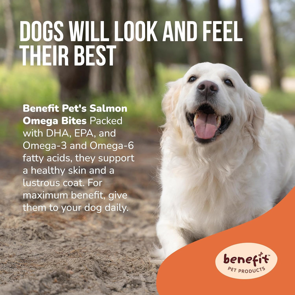 Benefit Pet Products Skin & Coat Soft Chews for Dogs 120 Masticables