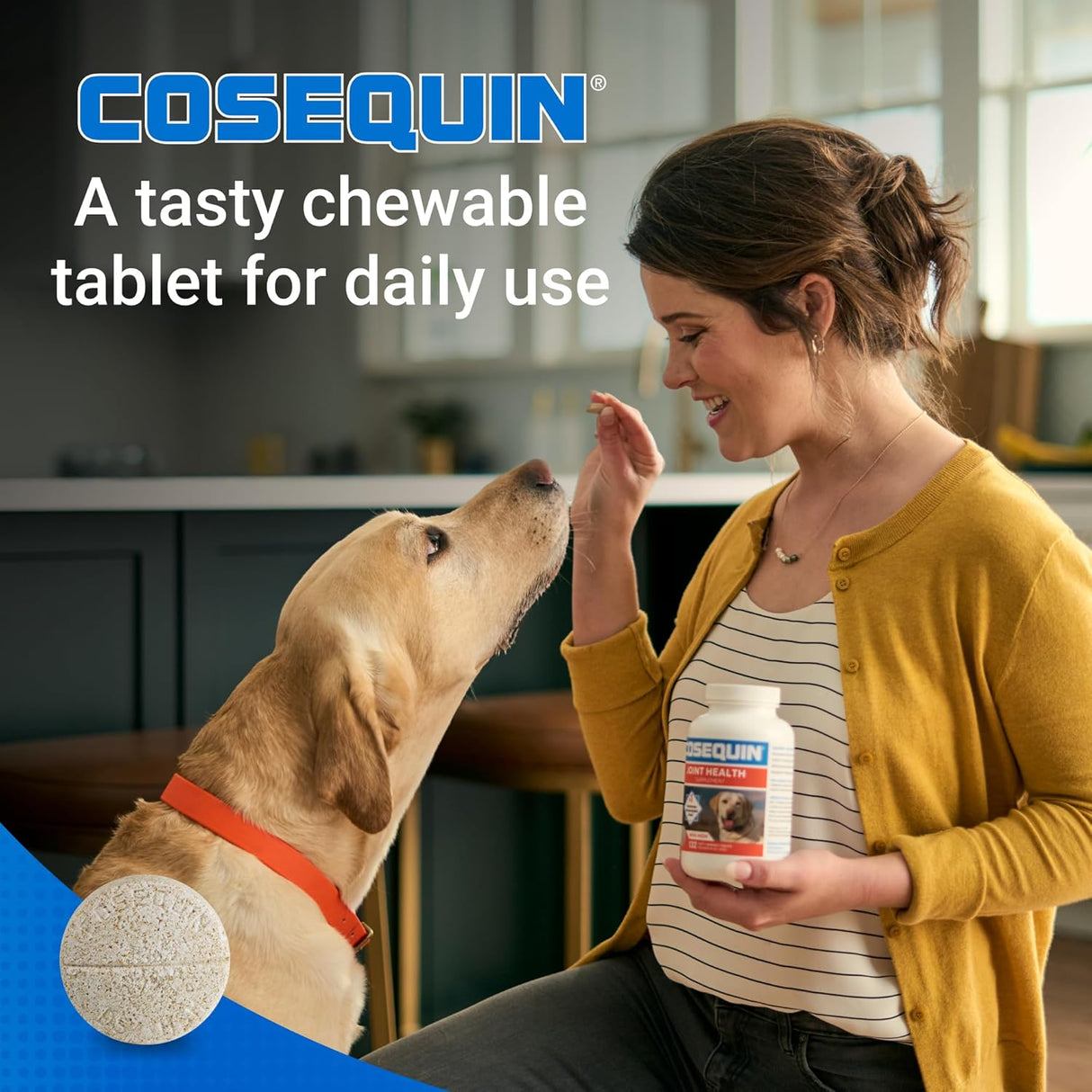 Nutramax Laboratories Cosequin Maximum Strength Joint Health Supplement for Dogs 132 Tabletas Masticables