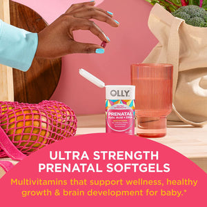 OLLY Ultra Strength Prenatal Multivitamin 60 Capsulas Blandas - The Red Vitamin MX - Suplementos Alimenticios - OLLY