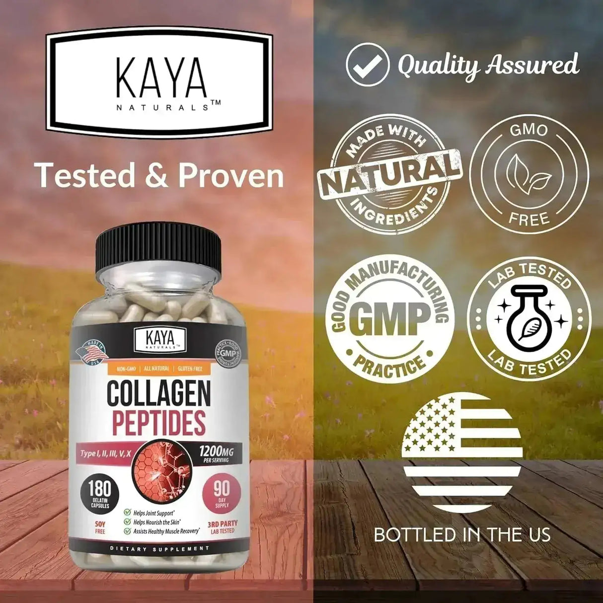 KAYA NATURALS - Kaya Naturals Multi Collagen Peptides Complex 180 Capsulas - The Red Vitamin MX - Suplementos Alimenticios - {{ shop.shopifyCountryName }}