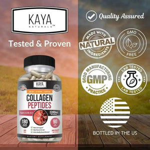 KAYA NATURALS - Kaya Naturals Multi Collagen Peptides Complex 180 Capsulas - The Red Vitamin MX - Suplementos Alimenticios - {{ shop.shopifyCountryName }}
