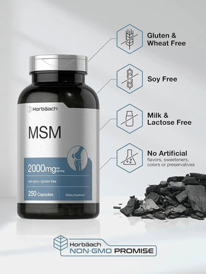HORBAACH - Horbaach MSM 2000Mg. 250 Capsulas - The Red Vitamin MX - Suplementos Alimenticios - {{ shop.shopifyCountryName }}
