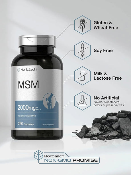 HORBAACH - Horbaach MSM 2000Mg. 250 Capsulas - The Red Vitamin MX - Suplementos Alimenticios - {{ shop.shopifyCountryName }}