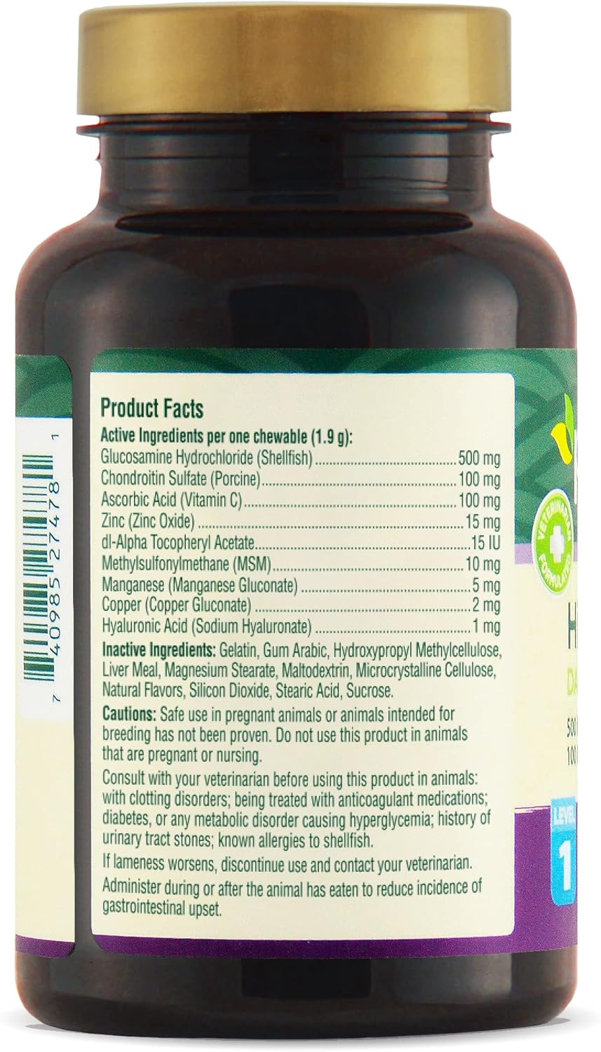 Petnc Natural Care Hip and Joint Health Early Mobility Chewables for Dogs 60 Masticables