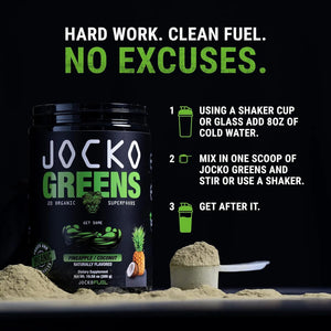 JOCKO FUEL - Jocko Fuel Daily Greens Powder 30 Servicios Coconut/Pineapple 300Gr. - The Red Vitamin MX - Suplementos Alimenticios - {{ shop.shopifyCountryName }}