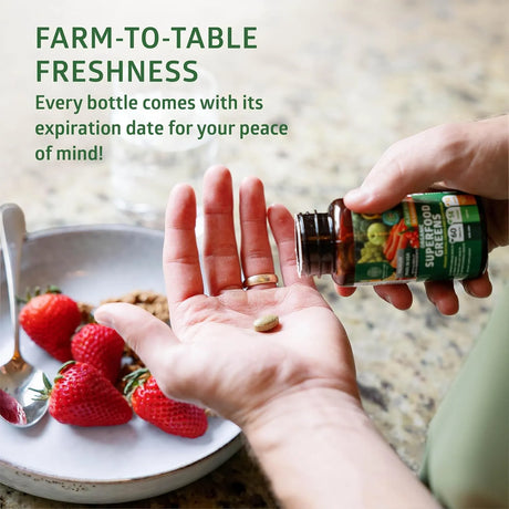 N1N - N1N Premium Organic Superfood Greens 60 Tabletas - The Red Vitamin MX - Suplementos Alimenticios - {{ shop.shopifyCountryName }}