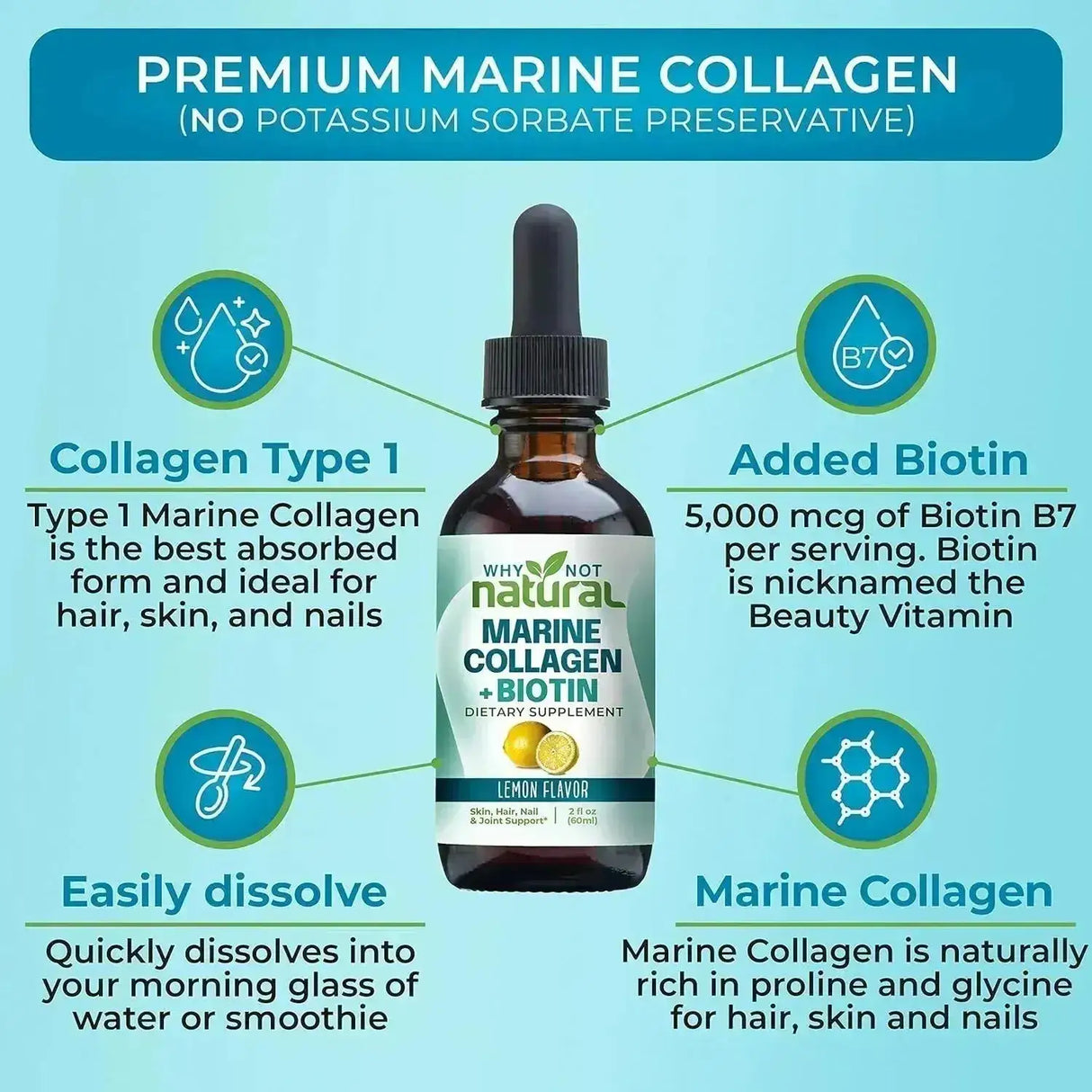 WHY NOT NATURAL - Why Not Natural Liquid Collagen 2 Fl.Oz. - The Red Vitamin MX - Suplementos Alimenticios - {{ shop.shopifyCountryName }}