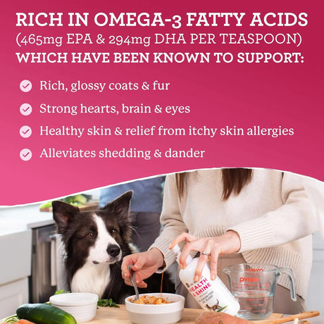 DR. HARVEY'S - Dr. Harvey's Health & Shine Alaskan Fish Oil Blend for Dogs 16 Fl.Oz. - The Red Vitamin MX - Aceite De Pescado Para Perros - {{ shop.shopifyCountryName }}