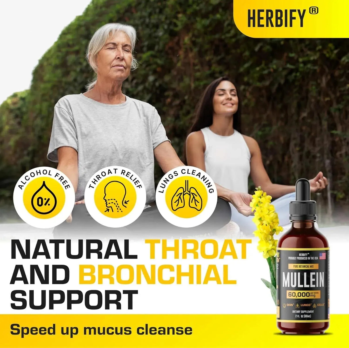 HERBIFY - HERBIFY Mullein Extract Lung Cleanse 2 Fl.Oz. - The Red Vitamin MX - Suplementos Alimenticios - {{ shop.shopifyCountryName }}