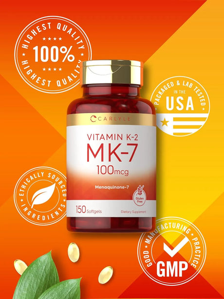 CARLYLE - Carlyle Vitamin K2 MK7 100mcg 150 Capsulas Blandas - The Red Vitamin MX - Suplementos Alimenticios - {{ shop.shopifyCountryName }}