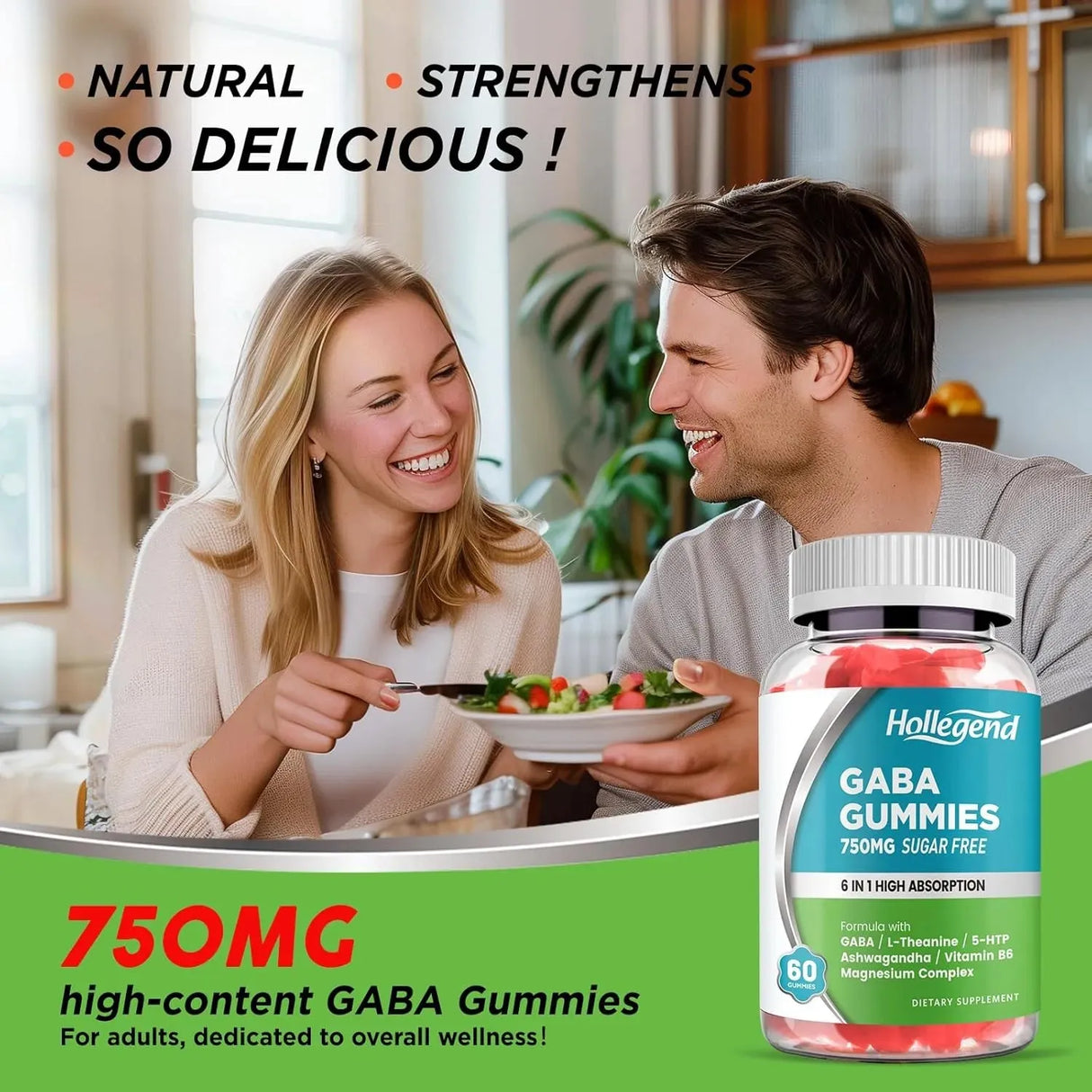 HOLLEGEND - Hollegend GABA Gummies 60 Gomitas - The Red Vitamin MX - Suplementos Alimenticios - {{ shop.shopifyCountryName }}