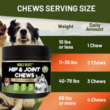 Noble Beast Dog Joint Supplement Chicken Flavor 120 Masticables