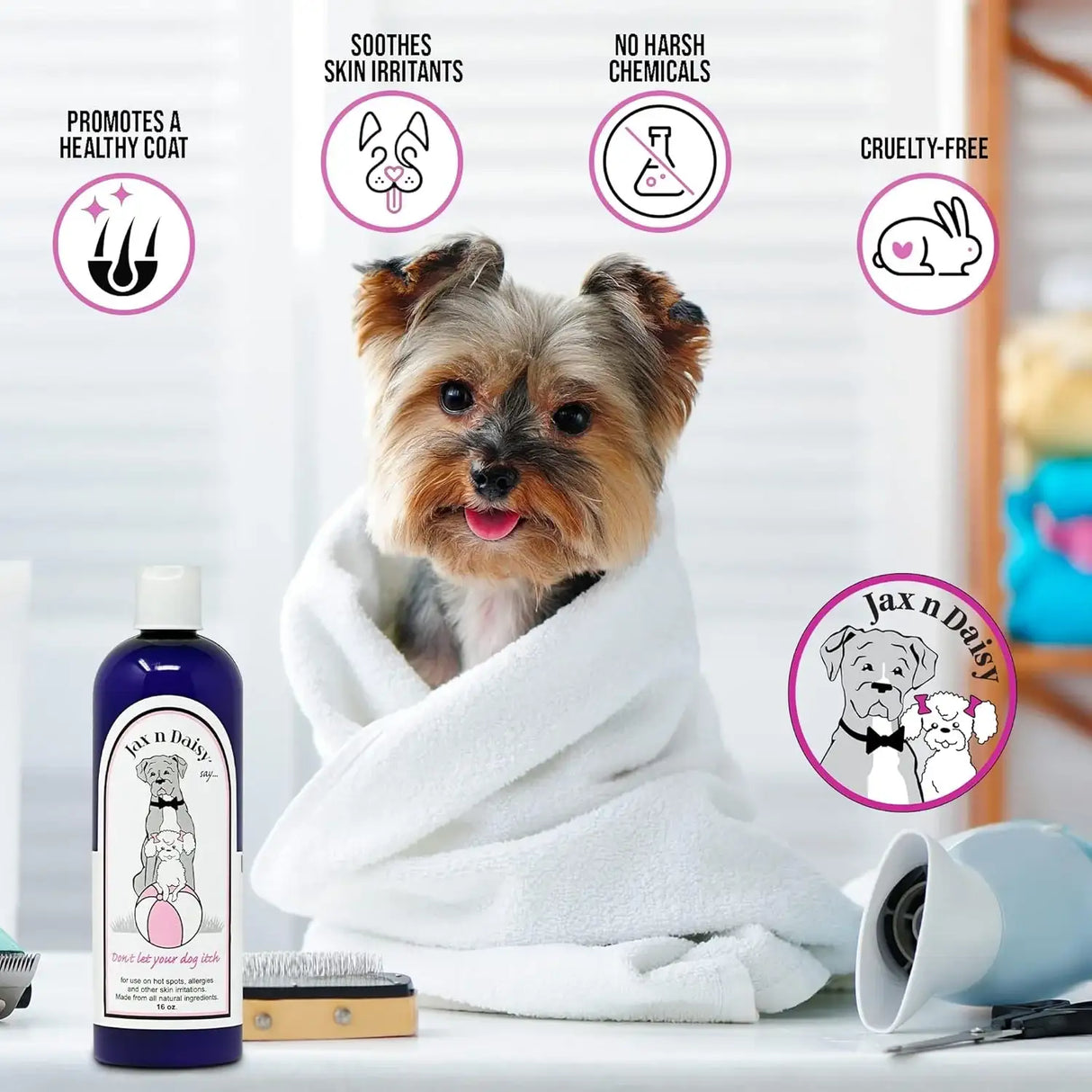 JAX N DAISY - Jax N Daisy Don t let Your Dog Itch Lotion Itch Relief for Dogs 16 Fl.Oz. - The Red Vitamin MX - Remedios Para La Picazón De Perros - {{ shop.shopifyCountryName }}