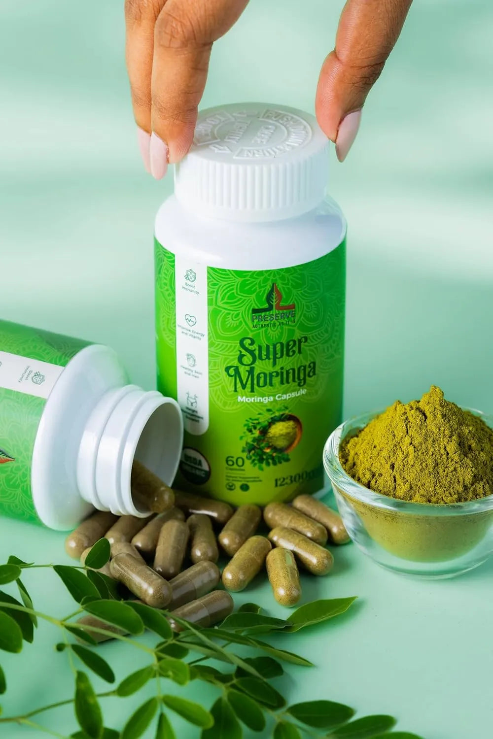 PRESERVE - PRESERVE Moringa Oleifera 12,300Mg. 60 Capsulas - The Red Vitamin MX - Suplementos Alimenticios - {{ shop.shopifyCountryName }}